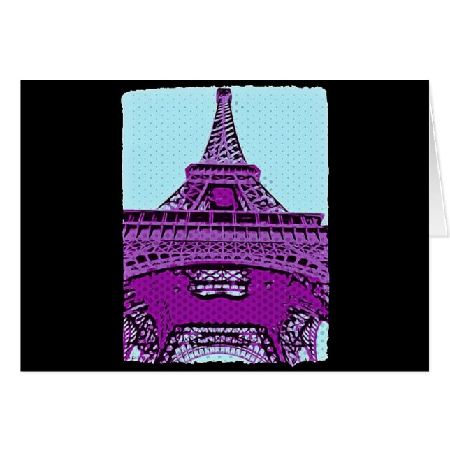 Pop Art Eiffel Tower (Front Horizontal)
