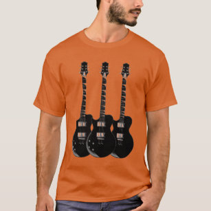 Pop Art Electric Guitar Orange T-Shirt