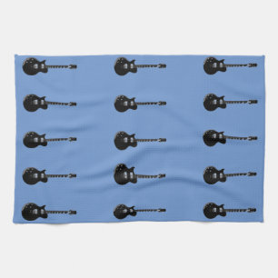 Pop Art Electric Guitar Tea Towel