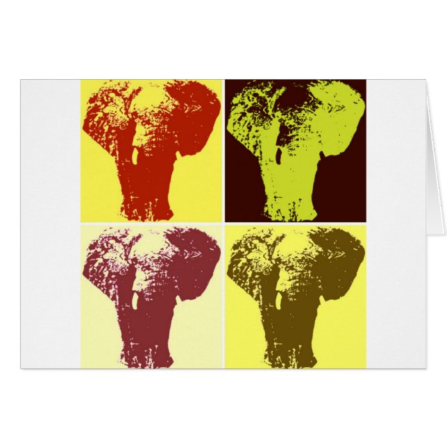 Pop Art Elephant (Front Horizontal)