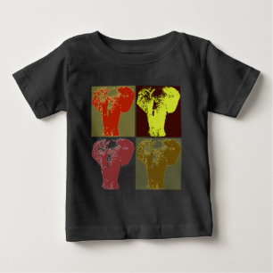 Pop Art Elephant Baby T-Shirt