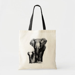 Pop Art Elephant Family Mum Baby Tote Bag