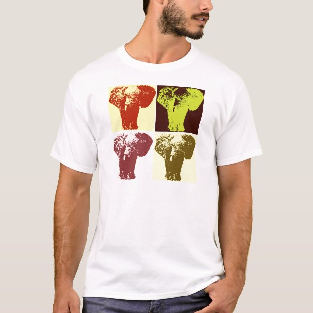 Pop Art Elephant T-Shirt (Front)