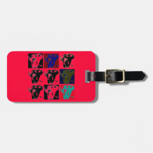 Pop Art Elephants Luggage Tag
