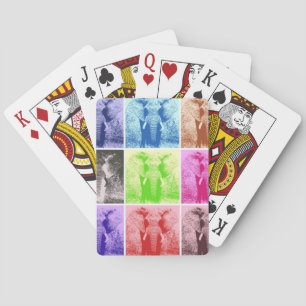 Pop Art Elephants Playing Cards