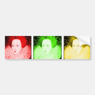 Pop Art Elizabeth I Bumper Sticker