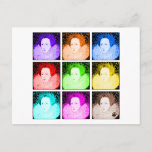 Pop Art Elizabeth I Postcard
