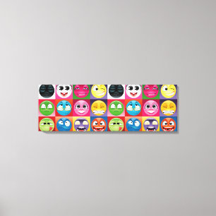 pop art emoji canvas art