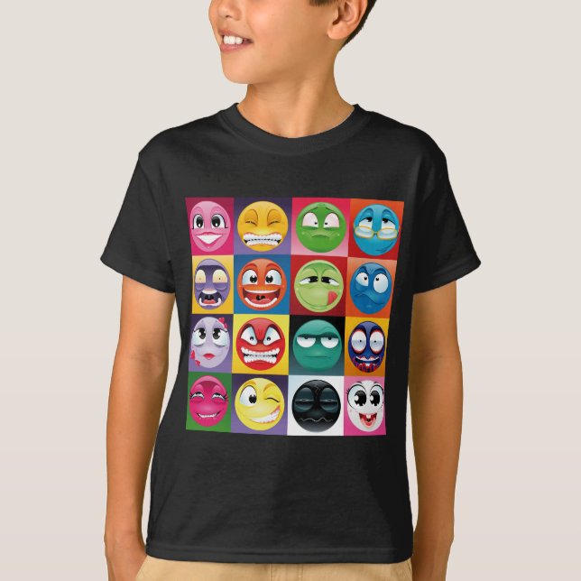 pop art emojis T-Shirt (Front)