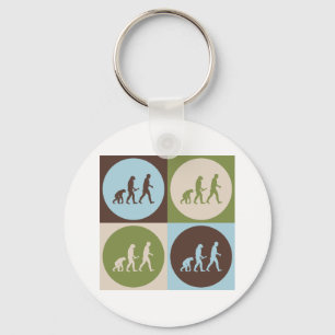 Pop Art Evolutionary Biology Key Ring
