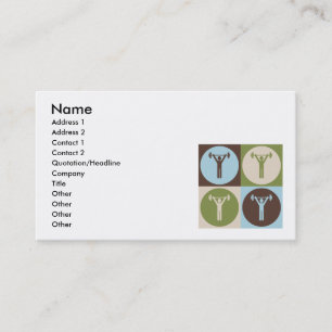 Pop Art Exercise Business Card