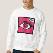 Pop Art Eye Fill In Pink Box Wow Text