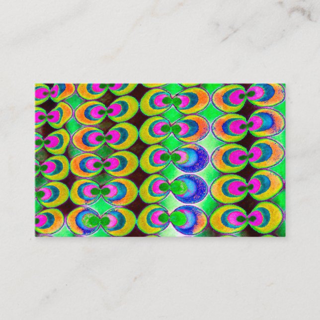 Pop art fabric business card (Front)