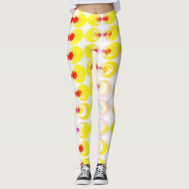 Pop art fabric leggings (Front)