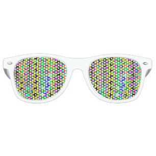 Pop art fabric retro sunglasses
