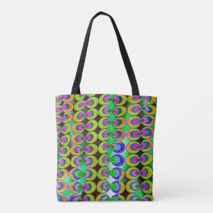 Pop art fabric tote bag