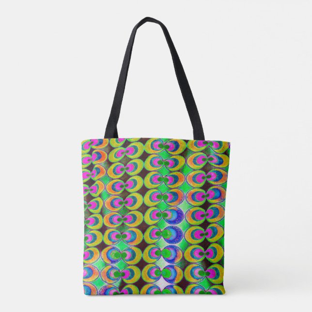 Pop art fabric tote bag (Back)