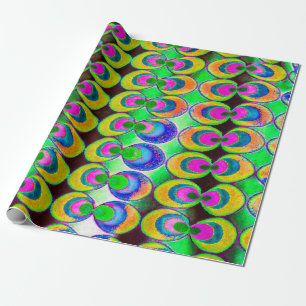 Pop art fabric wrapping paper