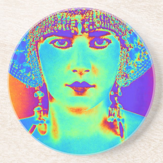 Pop Art Flapper Coaster (Front)
