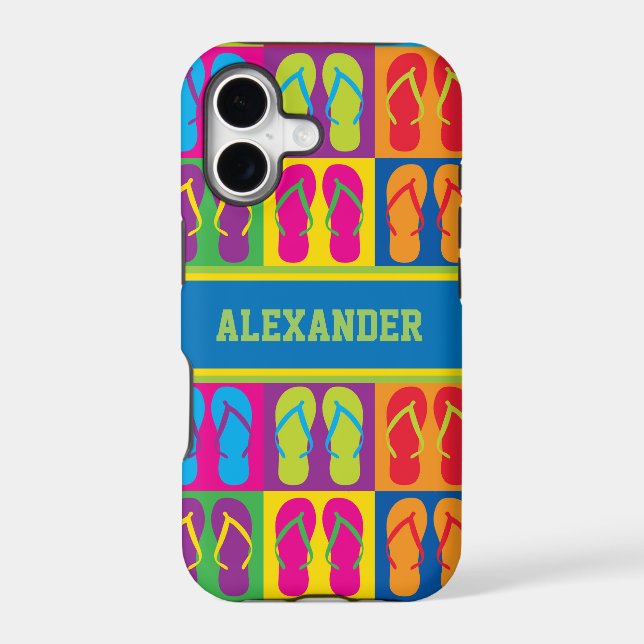 Pop Art Flip Flops (Back)
