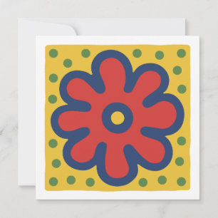 Pop Art Flower Invitation