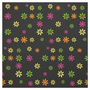 Pop Art Flowers seamless pattern + your ideas Fabric