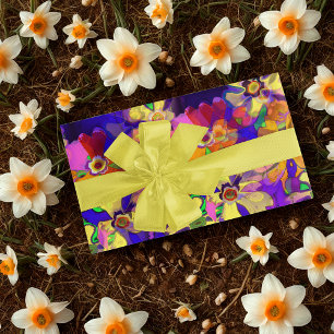 Pop Art Flowers Tissue Paper