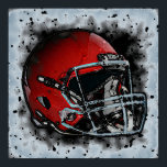 Pop Art Football Helmet Poster<br><div class="desc">American Sport Games Digital Artworks - Pop Art Style Football Helmet</div>