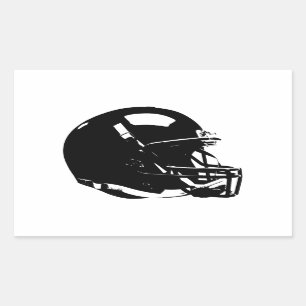 Pop Art Football Helmet Rectangle Sticker
