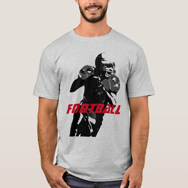 Pop Art Football Helmet T-Shirt - Popular Sports (Front)