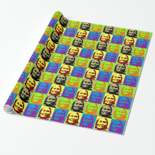 Pop Art Freedom Fighter Geronimo Wrapping Paper