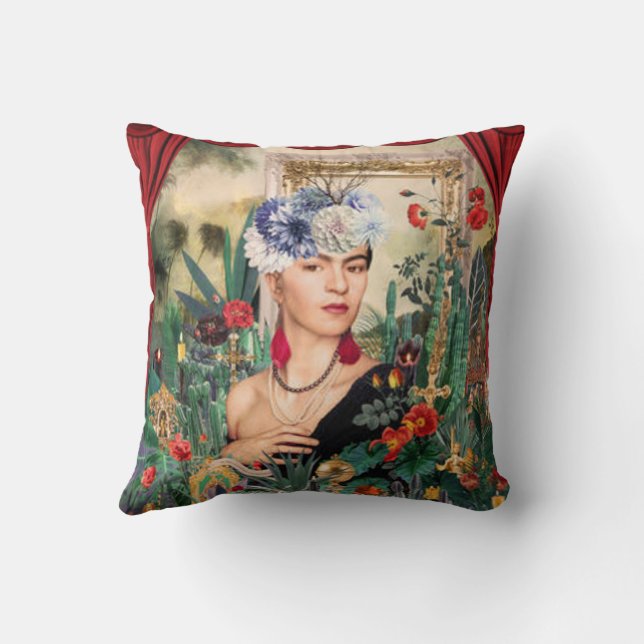 pop-art-frida-kahlo  cushion (Back)