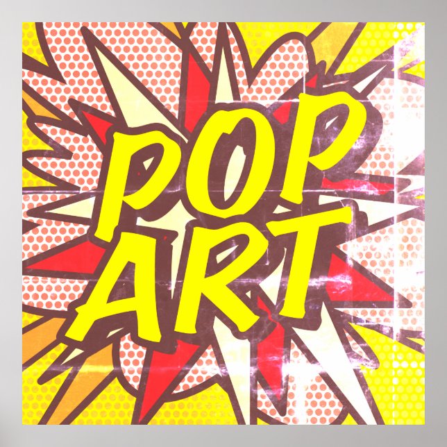 POP ART Fun Retro Comic Book Pop Art Poster (Front)