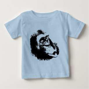 Pop Art Funny Chimpanzee Baby T-Shirt