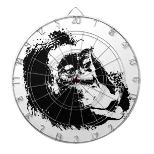 Pop Art Funny Chimpanzee Dartboard