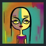 Pop Art Fusion Graffiti Digital Styles Poster<br><div class="desc">Our pop art posters are a mesmerising fusion of styles, making a bold statement in contemporary wall decor. With a nod to the classics of comic book aesthetics, these posters are not just pieces of art; they're windows into a dynamic and visually stunning universe. A world where black art, superhero...</div>