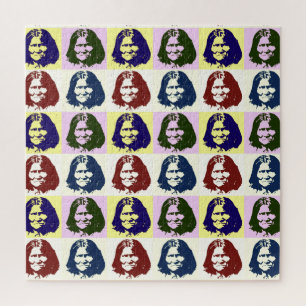 Pop Art Geronimo Indian Legendary Chief Jigsaw Puzzle
