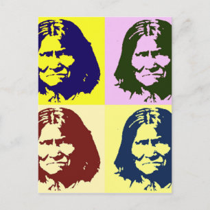 Pop Art Geronimo Postcard