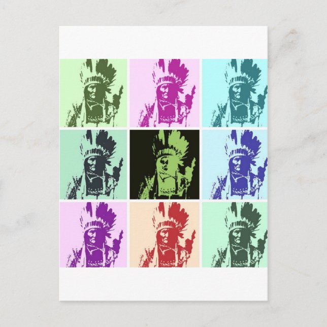 Pop Art Geronimo Postcard (Front)