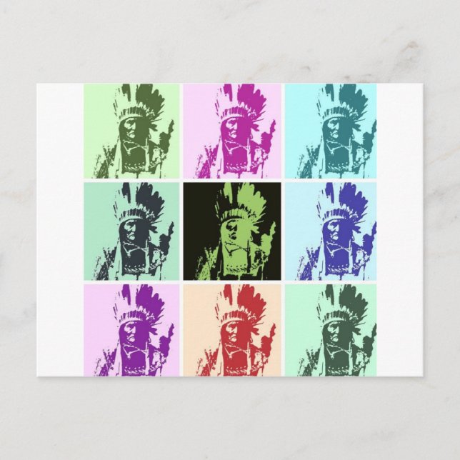 Pop Art Geronimo Postcard (Front)