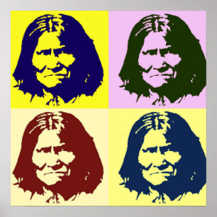 Pop Art Geronimo Poster - Freedom Fighter