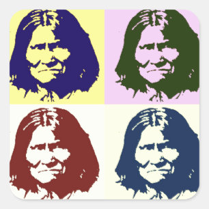 Pop Art Geronimo Square Sticker