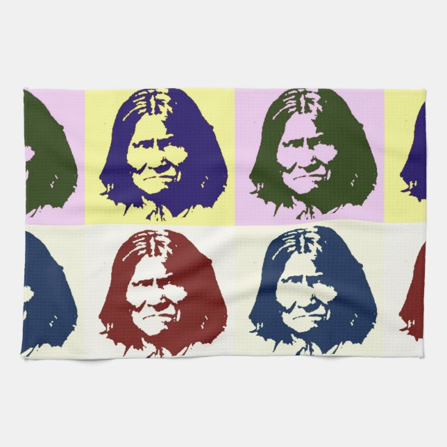 Pop Art Geronimo Tea Towel (Horizontal)
