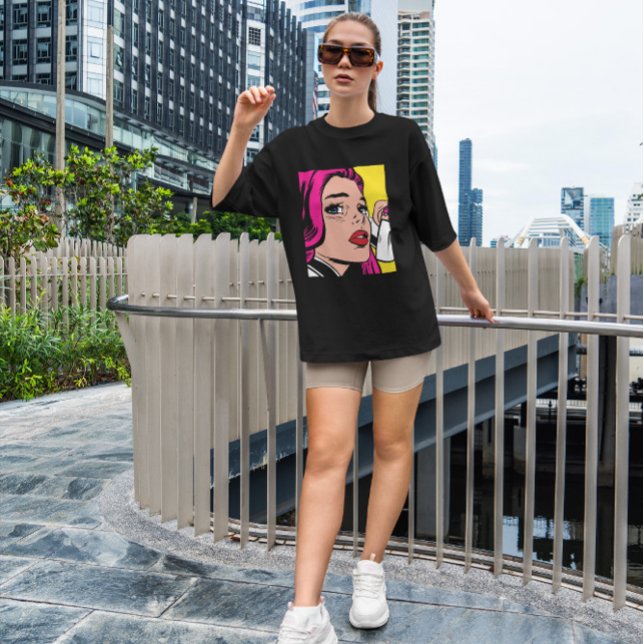 Pop Art Girl  T-Shirt (Creator Uploaded)