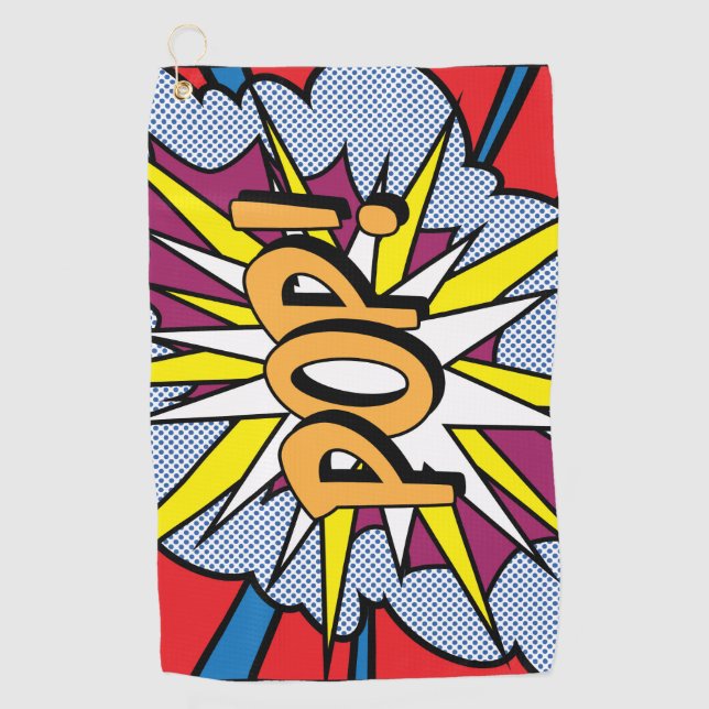 Pop Art Golf Towel (Front)