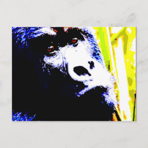 Pop Art Gorilla Postcard