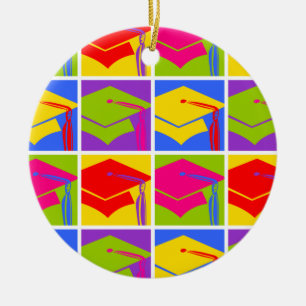 Pop Art Grad Ceramic Ornament