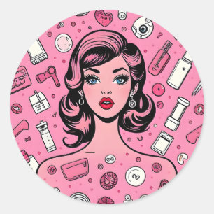 Pop art Gril sticker