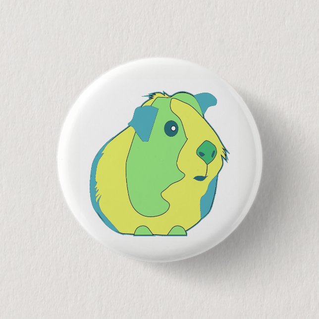 Pop Art Guinea Pig 3 Cm Round Badge (Front)