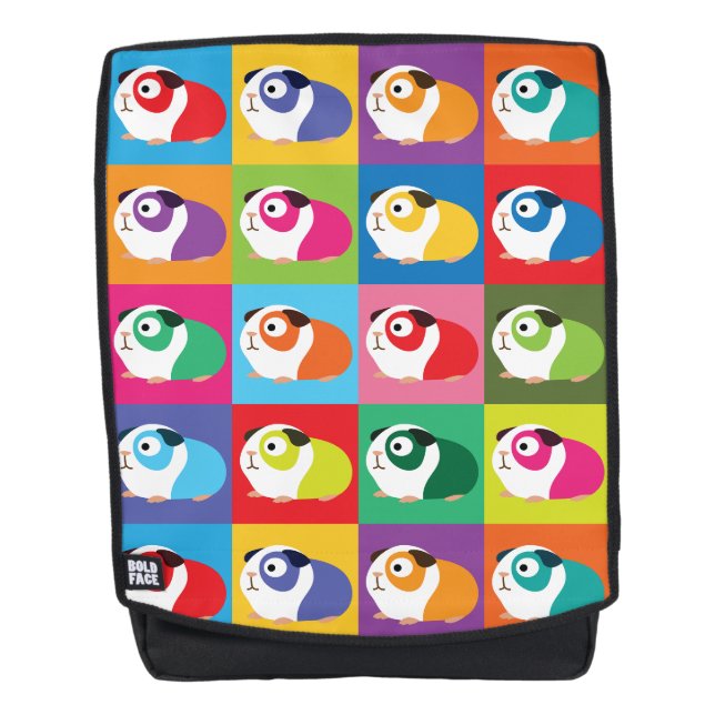 Pop Art Guinea Pigs Backpack (Front)